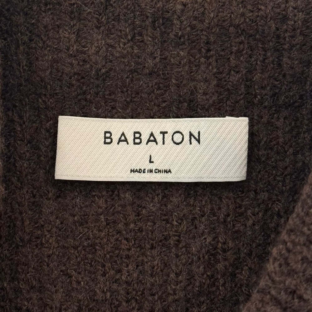 Aritzia Babaton Hazlitt Knit Sweater Vest Top in Dark Brown - Size L - Picture 3 of 7
